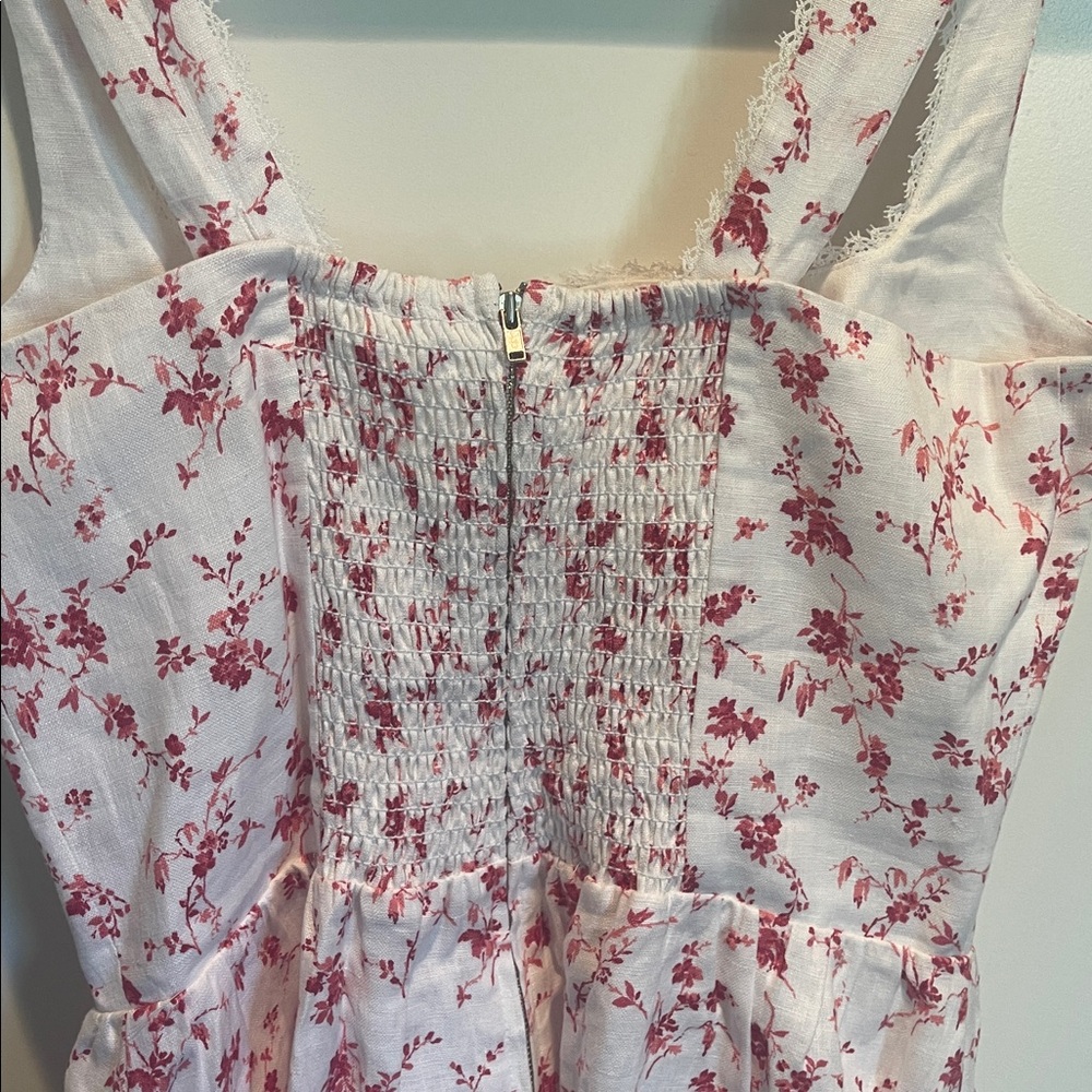 Reformation Pink Floral Mini Dress - Picture 5 of 7